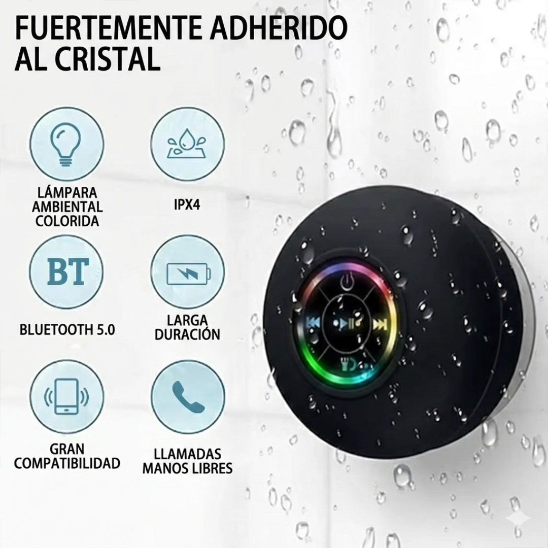 Mini Altavoz Bluetooth para ducha